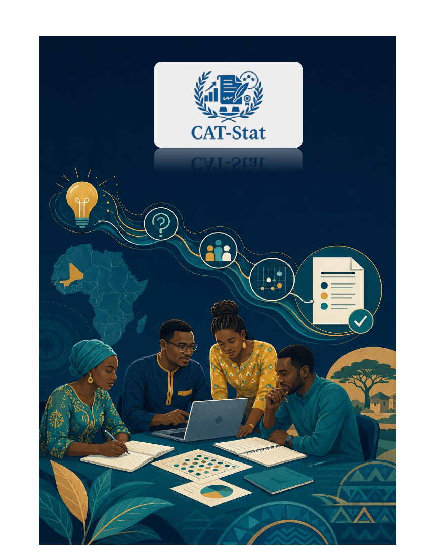 Couverture du guide pratique CAT-Stat de méthodologie de la recherche, module 1